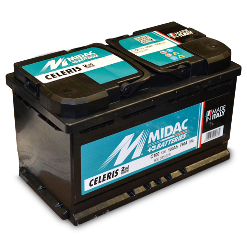 MIDAC CELERIS 100AH D+, C100 600.035.080 MANJI 